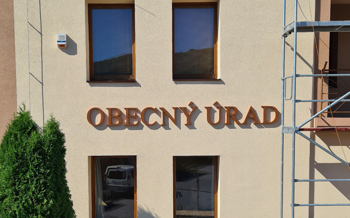 3D nápisy — ukážka realizácie 3