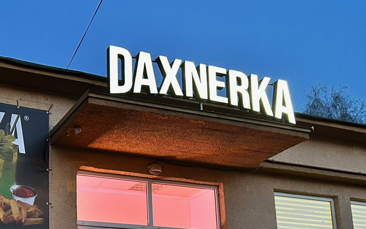 Svetelná reklama — ukážka realizácie 1